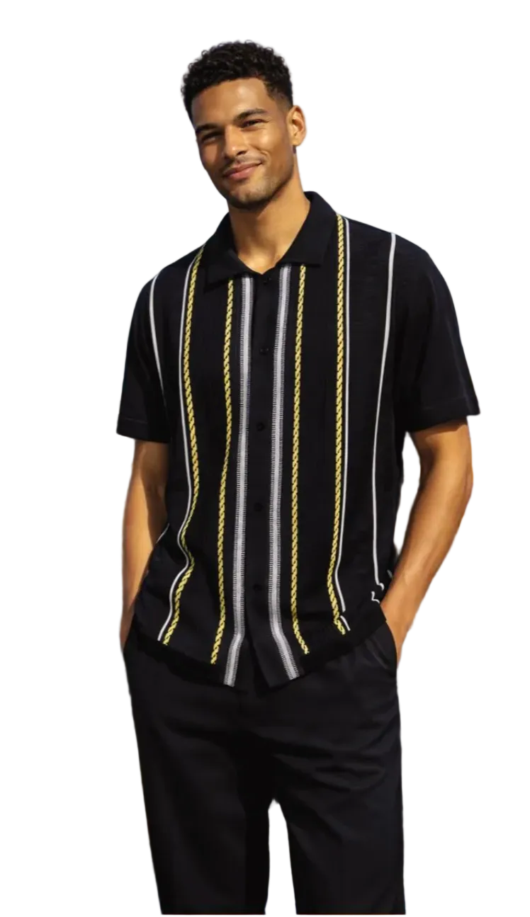 Stacy Adams Buttoned Chelli Knit Shirt – 25014