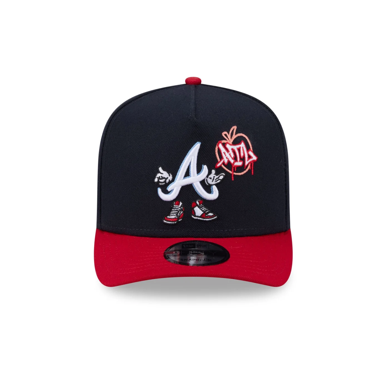 New Era 9Fifty A-Frame Atlanta Braves Cartoon Snapback
