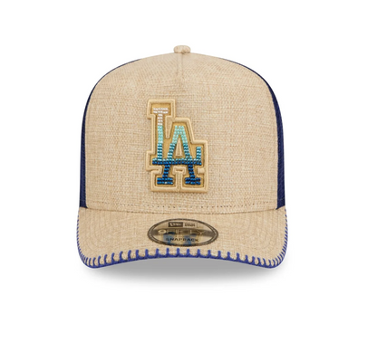 New Era 9Fifty A-Frame Los Angeles Dodgers Beaded Canvas Trucker