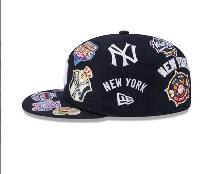 New Era 59Fifty New York Yankees All Over Logo Fitted