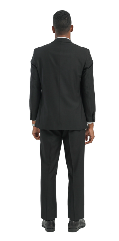 Stacy Adams Solid 2pc. Wide Leg Suit – SM085W