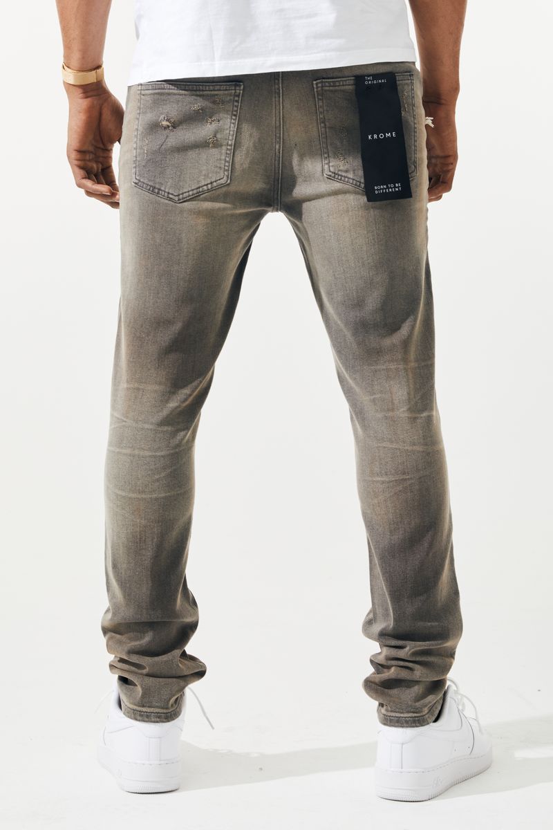 Krome Ripped Tinted Jean – 3018
