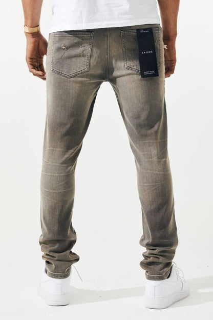Krome Ripped Tinted Jean – 3018