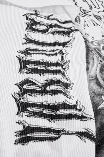 See You in Paradise Heavy Metal Waffle Thermal Tee