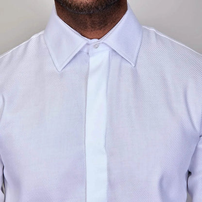 Steven Land Elite – The River Twill | Double Woven Cotton | French Cuff