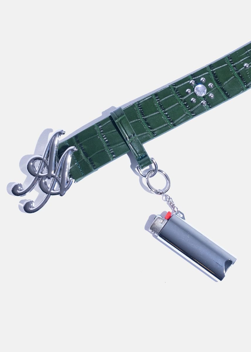 Ad Astra Rhinestone Caiman Belt – view 7
