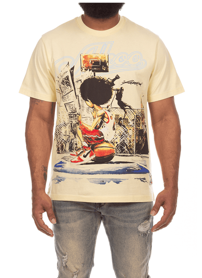 Akoo Above The Rim Knit Tee from On Time Fashions – T-shirt by Akoo, Birmingham AL’s 1 fashion store and premier destination for streetwear, suits, kids fashion, and big & tall