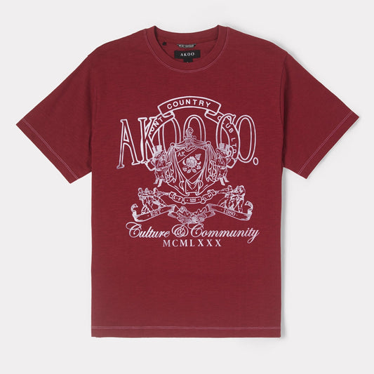 AKOO Country Club Knit Tee from On Time Fashions – T-Shirt by Akoo, Birmingham AL’s 1 fashion store and premier destination for streetwear, suits, kids fashion, and big & tall