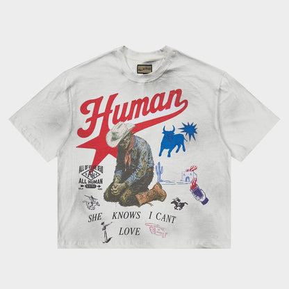 All Human Love Me Hate Me Tee