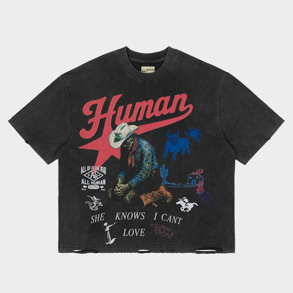 All Human Love Me Hate Me V2 Tee
