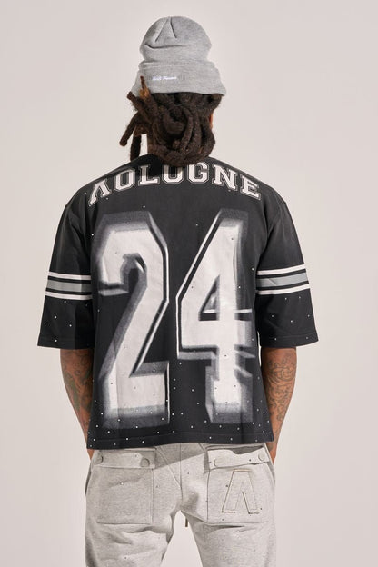 Aologne MVP Black Wash Tee from On Time Fashions – T-Shirt by Aologne, Birmingham AL’s 1 fashion store and premier destination for streetwear, suits, kids fashion, and big & tall
