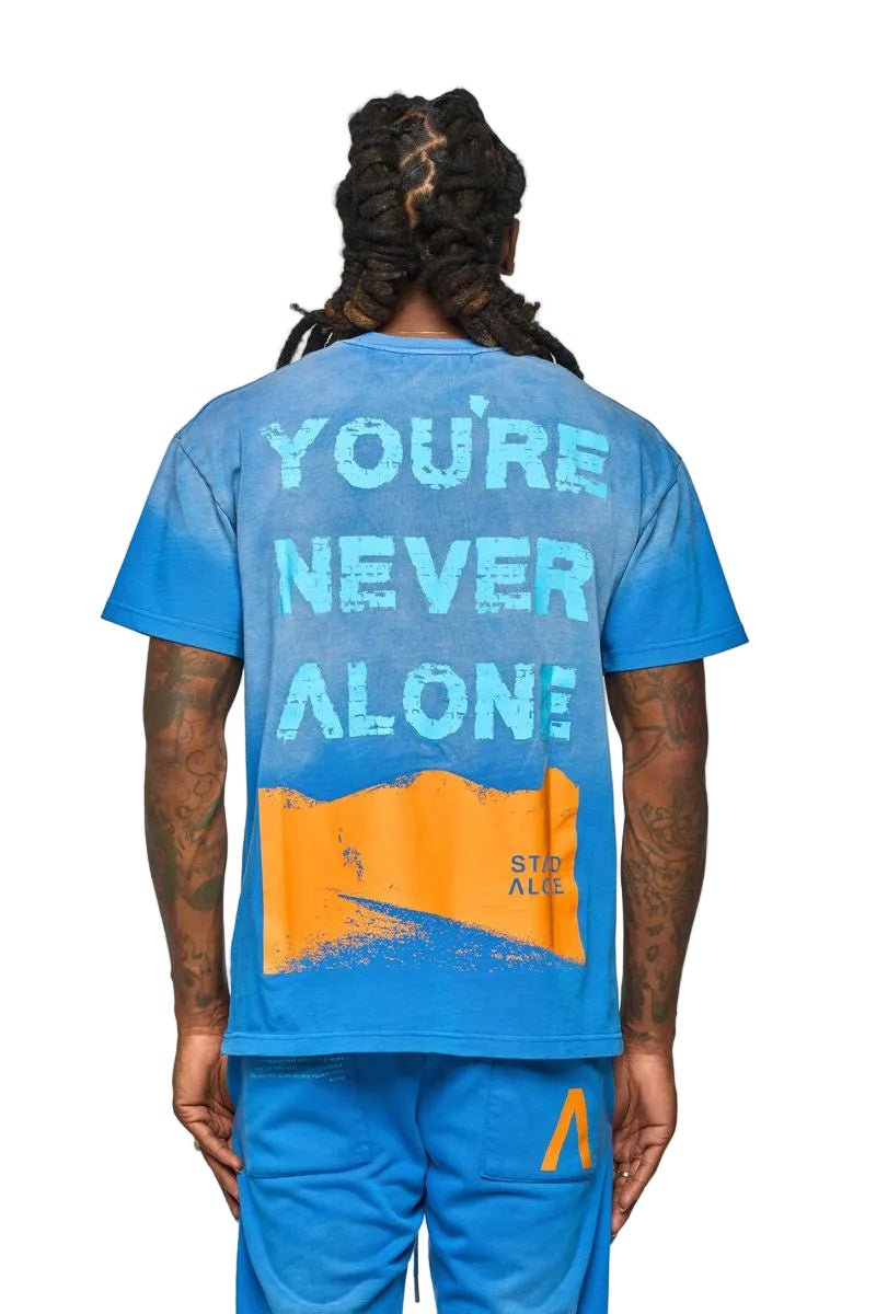 Aologne Never Alone Blue Tee – view 2