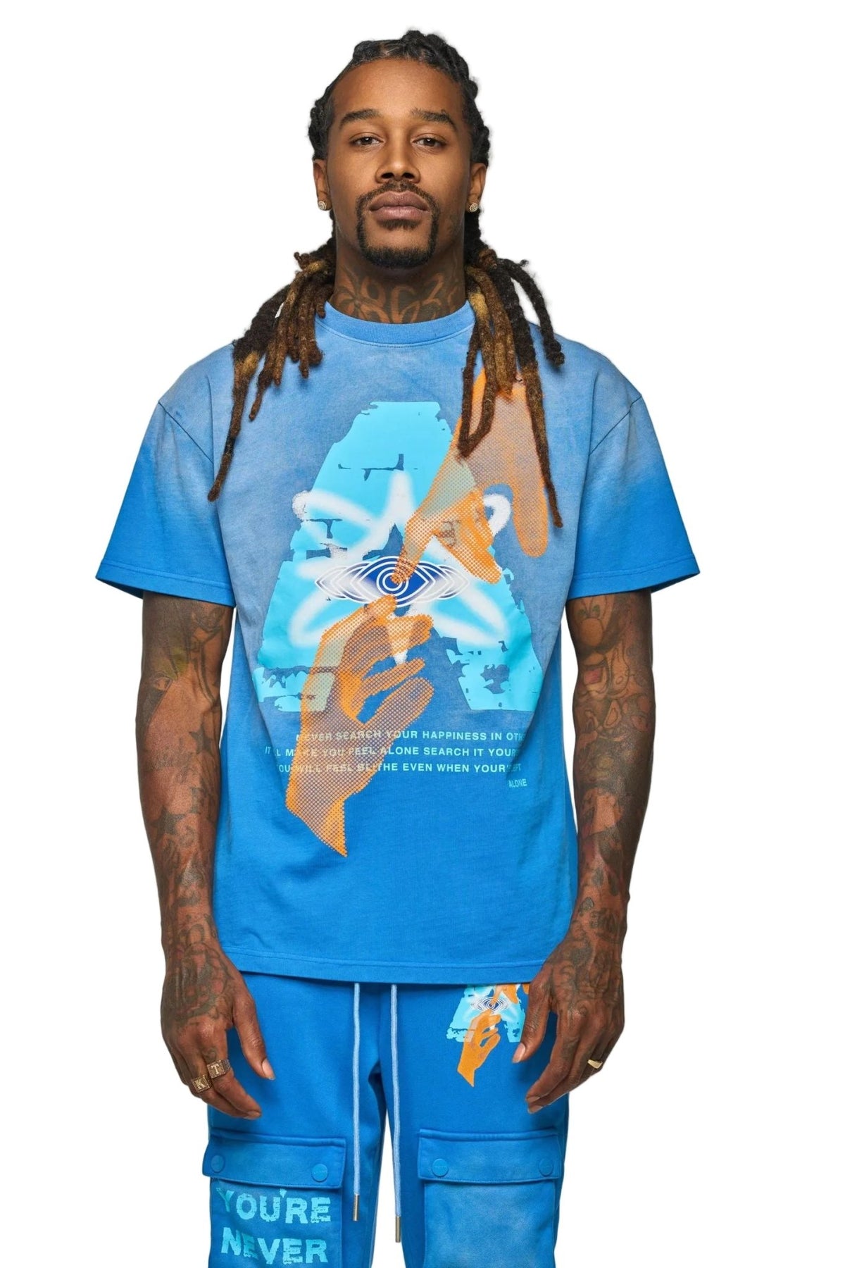 Aologne Never Alone Blue Tee