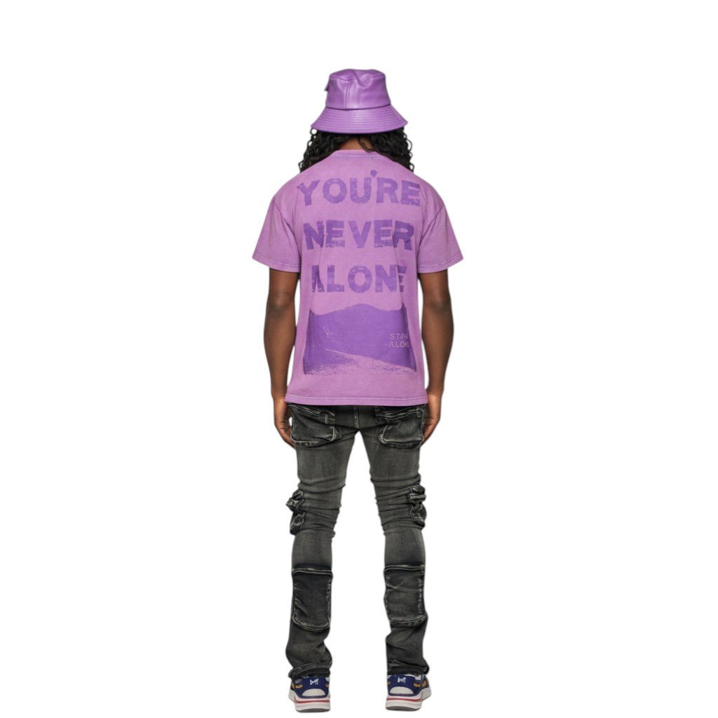 Aologne Never Alone Lavender Tee – view 2