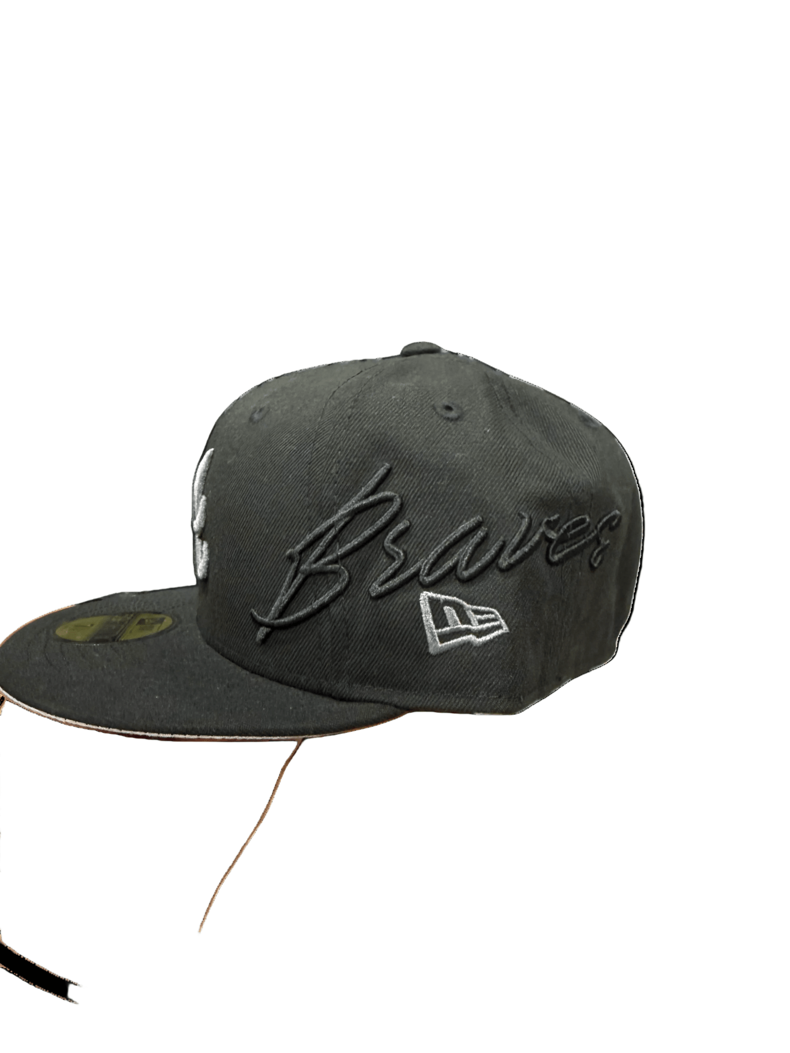 Atlanta Braves 59FIFTY Side Script Fitted Hat from On Time Fashions – Fitted Hat by New Era, Birmingham AL’s 1 fashion store and premier destination for streetwear, suits, kids fashion, and big & tall