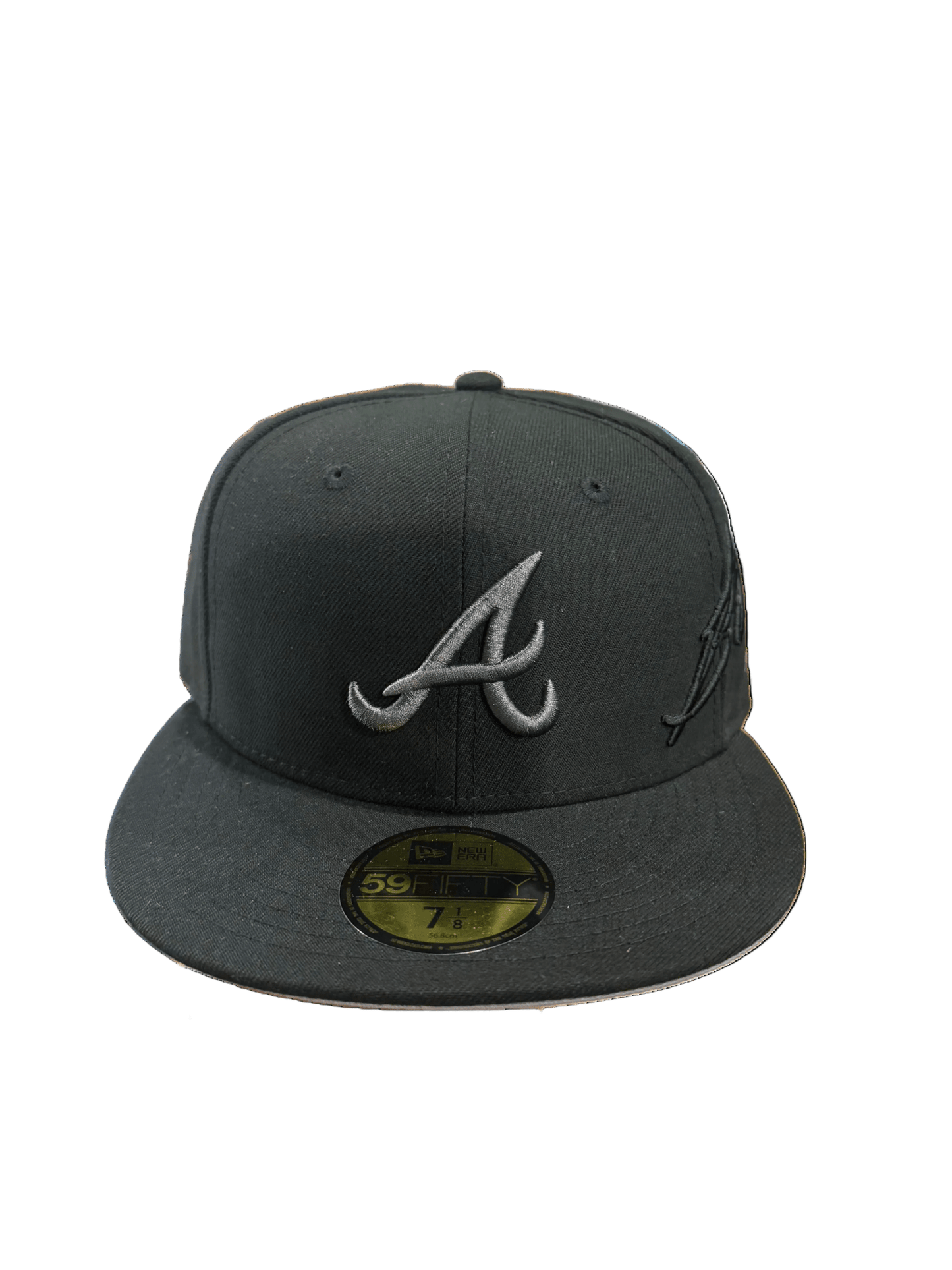 Atlanta Braves 59FIFTY Side Script Fitted Hat from On Time Fashions – Fitted Hat by New Era, Birmingham AL’s 1 fashion store and premier destination for streetwear, suits, kids fashion, and big & tall
