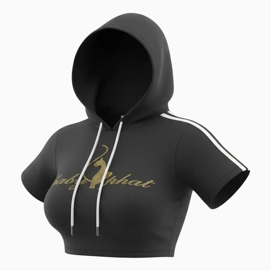 Baby Phat Kitty Sparkles Short Sleeve Hoodie by Baby Phat