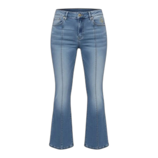 Baby Phat Two Tone Kitty Bootcut Denim Jean by Baby Phat