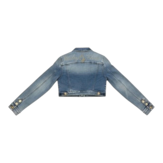 Baby Phat Two Tone Kitty Trucker Denim Jacket by Baby Phat