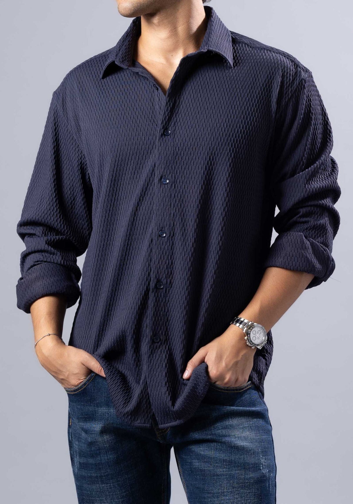 Bespoke Moda 252207 in Navy, supplier product photograph