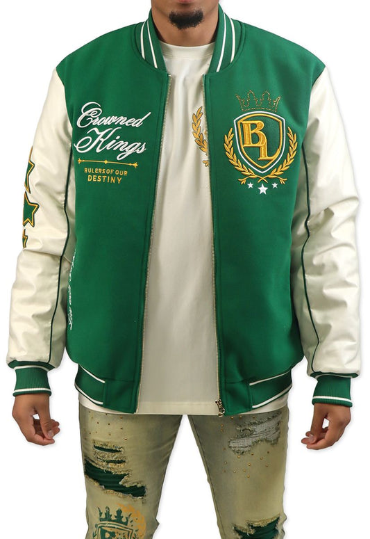 Blac Leaf Crowned Kings Bomber Jacket