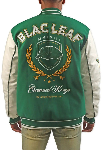 Blac Leaf Crowned Kings Bomber Jacket by Blac Leaf