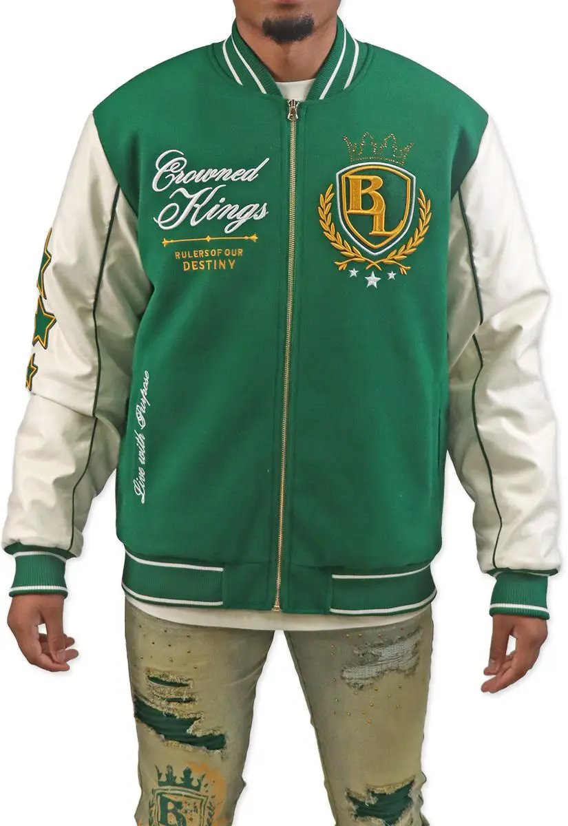 Blac Leaf Crowned Kings Bomber Jacket by Blac Leaf
