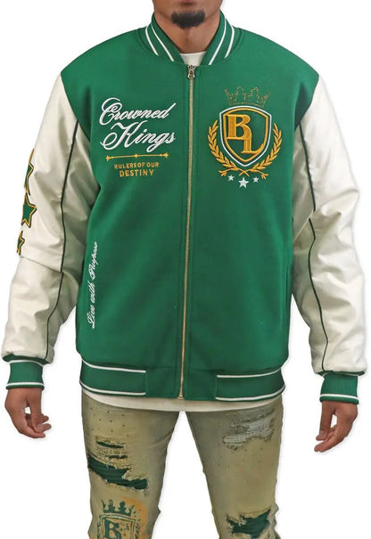 Blac Leaf Crowned Kings Bomber Jacket by Blac Leaf