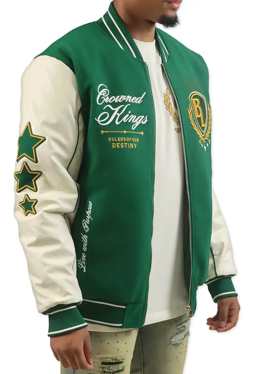 Blac Leaf Crowned Kings Bomber Jacket by Blac Leaf