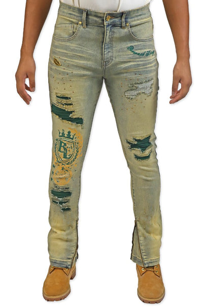 Blac Leaf Crowned Kings Denim from On Time Fashions – Jeans by Blac Leaf, Birmingham AL’s 1 fashion store and premier destination for streetwear, suits, kids fashion, and big & tall