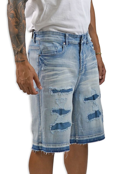 Blac Leaf Honor Thyself Denim Shorts – view 4