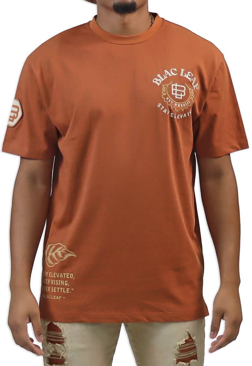 Blac Leaf Stay Elevated Tee from On Time Fashions – Streetwear Button Up by Blac Leaf, Birmingham AL’s 1 fashion store and premier destination for streetwear, suits, kids fashion, and big & tall