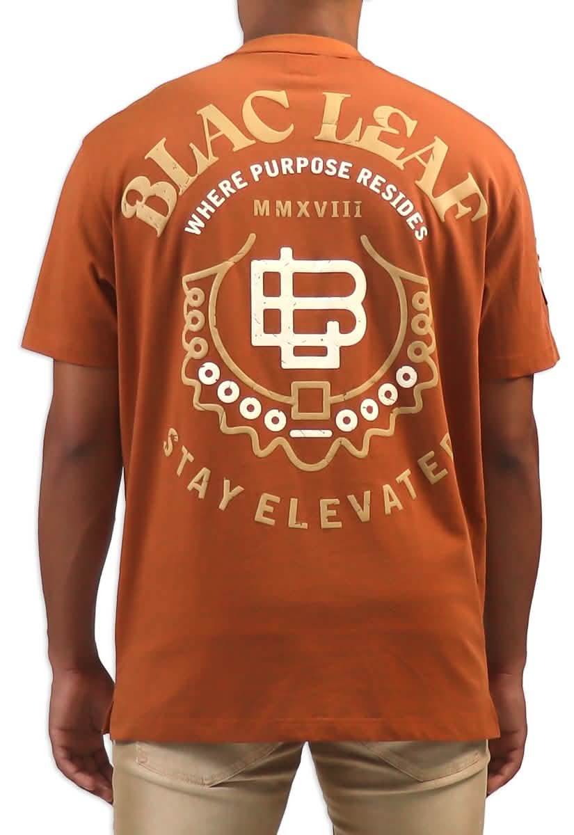 Blac Leaf Stay Elevated Tee from On Time Fashions – Streetwear Button Up by Blac Leaf, Birmingham AL’s 1 fashion store and premier destination for streetwear, suits, kids fashion, and big & tall