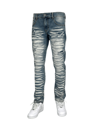 Blind Trust Slashed Washed Jeans from On Time Fashions – Jeans by Access Apparel Inc., Birmingham AL’s 1 fashion store and premier destination for streetwear, suits, kids fashion, and big & tall
