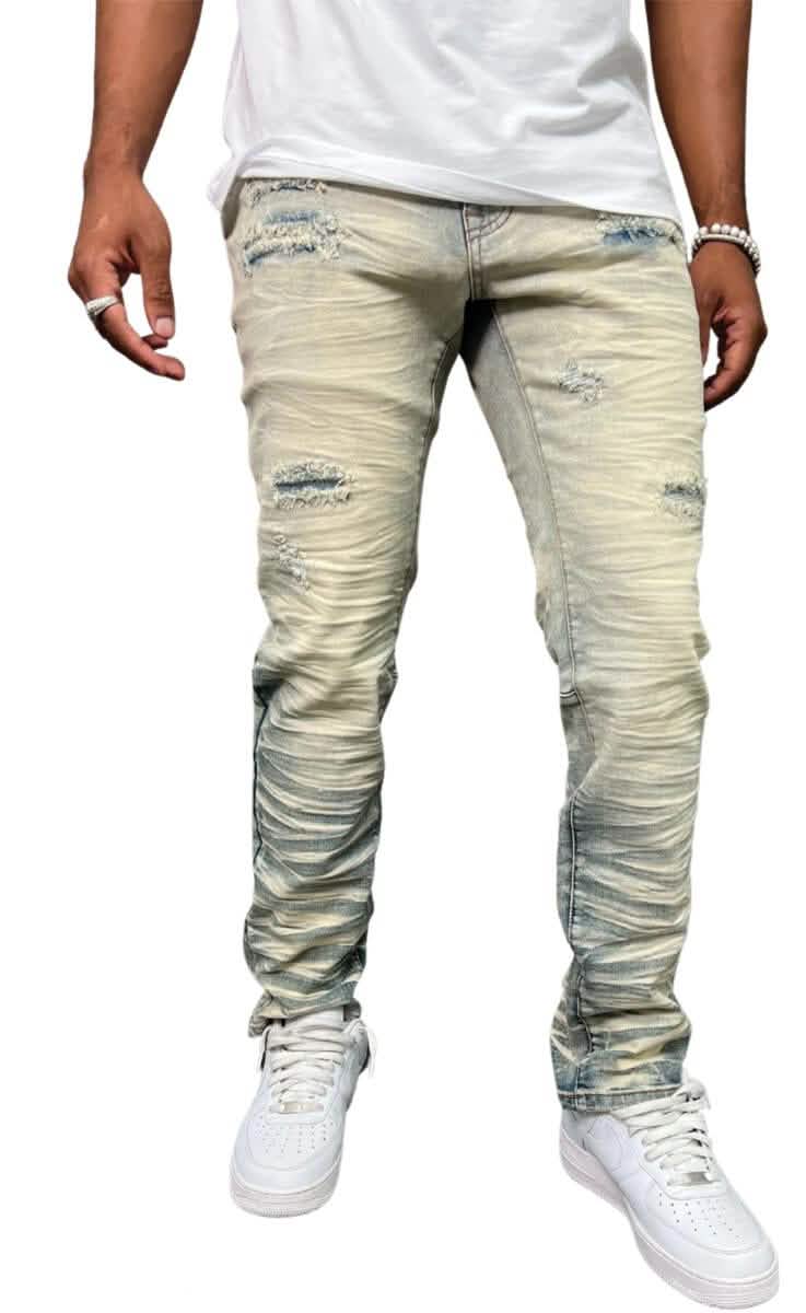 Blind Trust Slashed Washed Jeans from On Time Fashions – Jeans by Access Apparel Inc., Birmingham AL’s 1 fashion store and premier destination for streetwear, suits, kids fashion, and big & tall