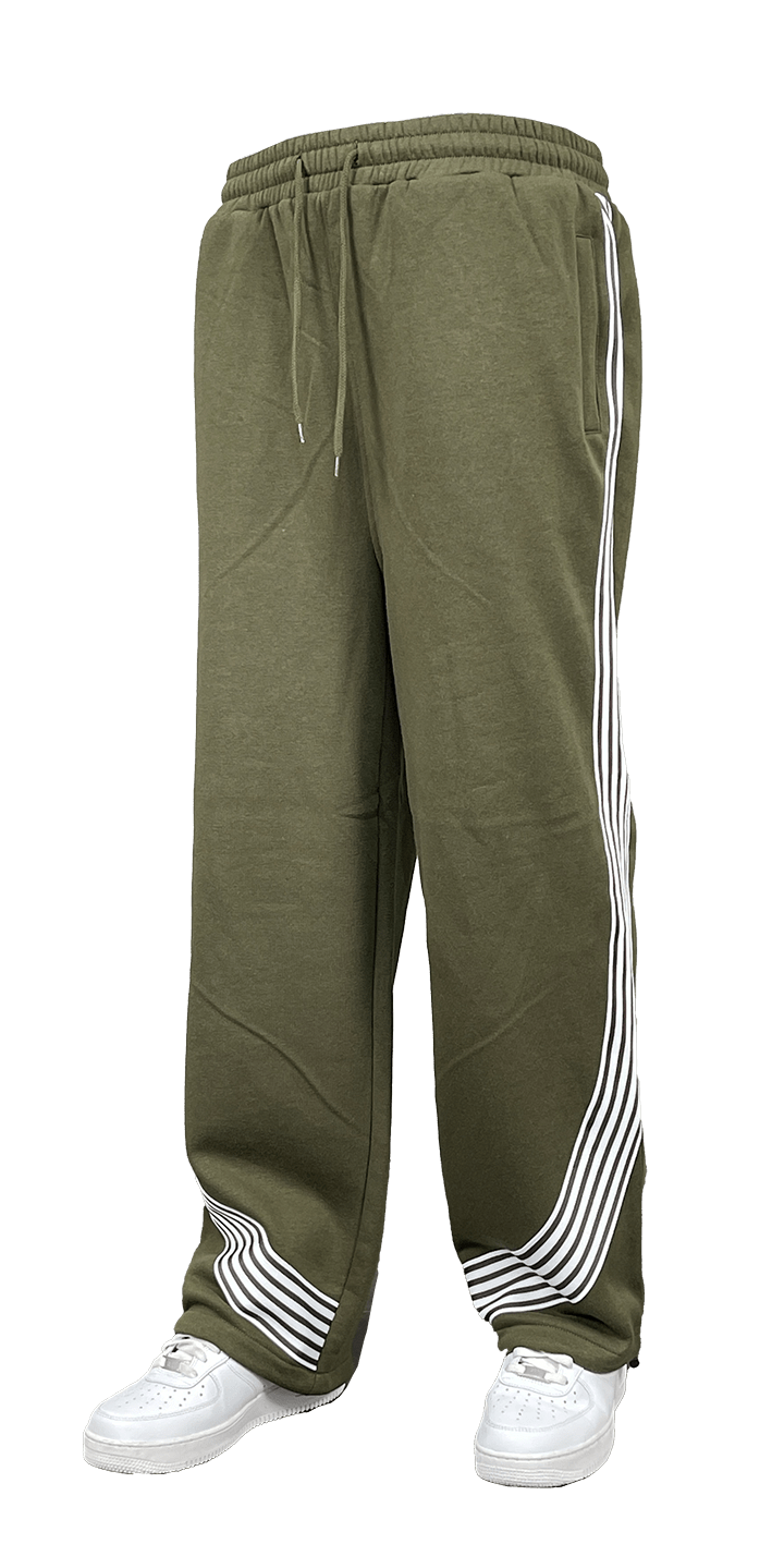 Blind Trust Striped Baggy Fleece Sweatsuit – BTF24019