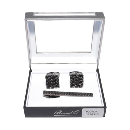 Brand Q Cufflinks and Tie Clip – CF345 from On Time Fashions – Cufflinks With Tie Clip by Brand Q, Birmingham AL’s 1 fashion store and premier destination for streetwear, suits, kids fashion, and big & tall