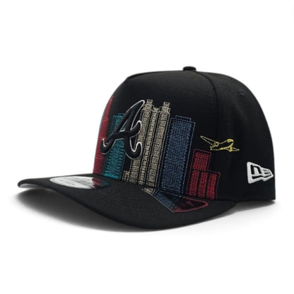 New Era Atlanta Braves Skyline black 9FIFTY A-Frame snapback – side product photograph