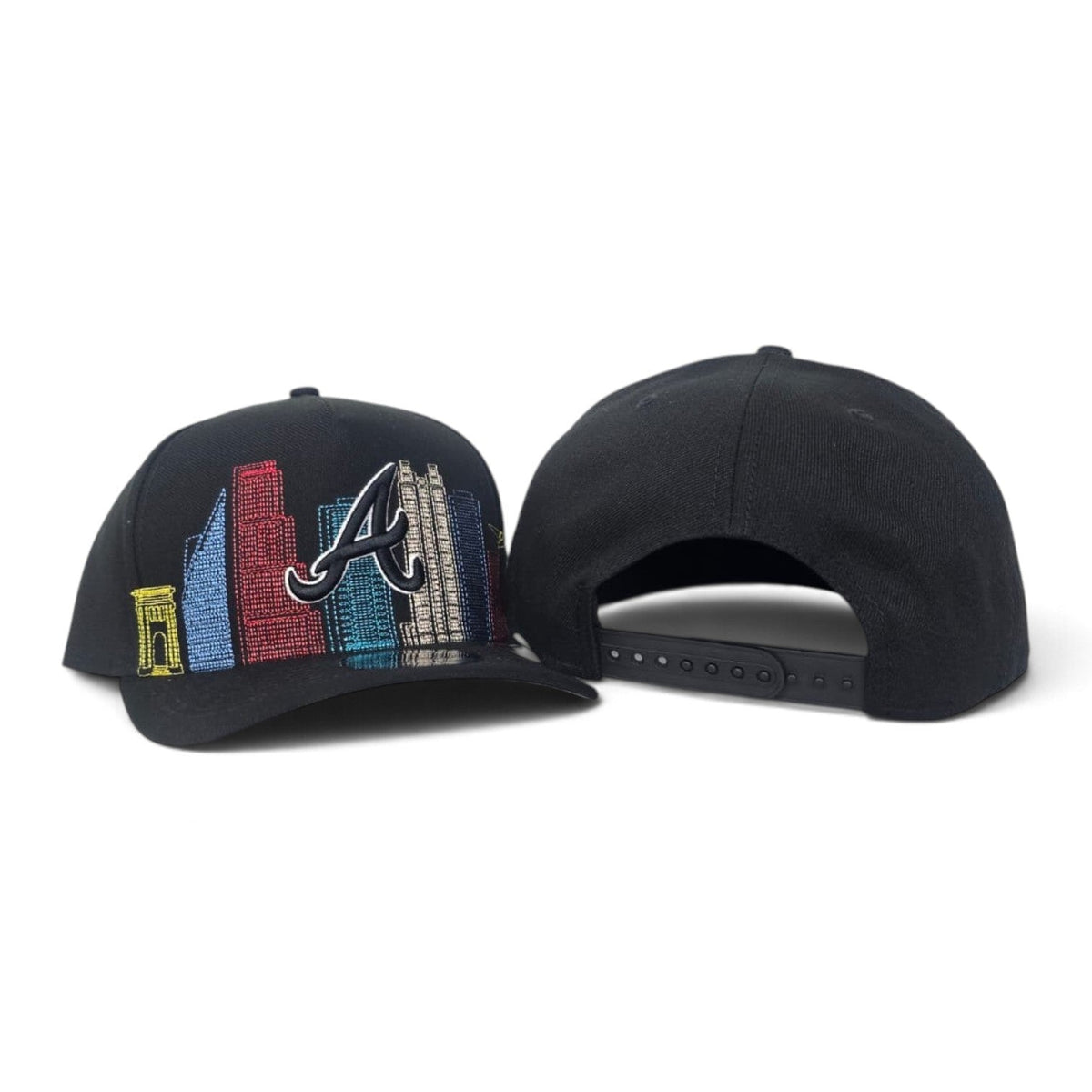 New Era Atlanta Braves Skyline black 9FIFTY A-Frame snapback – rear closure product photograph