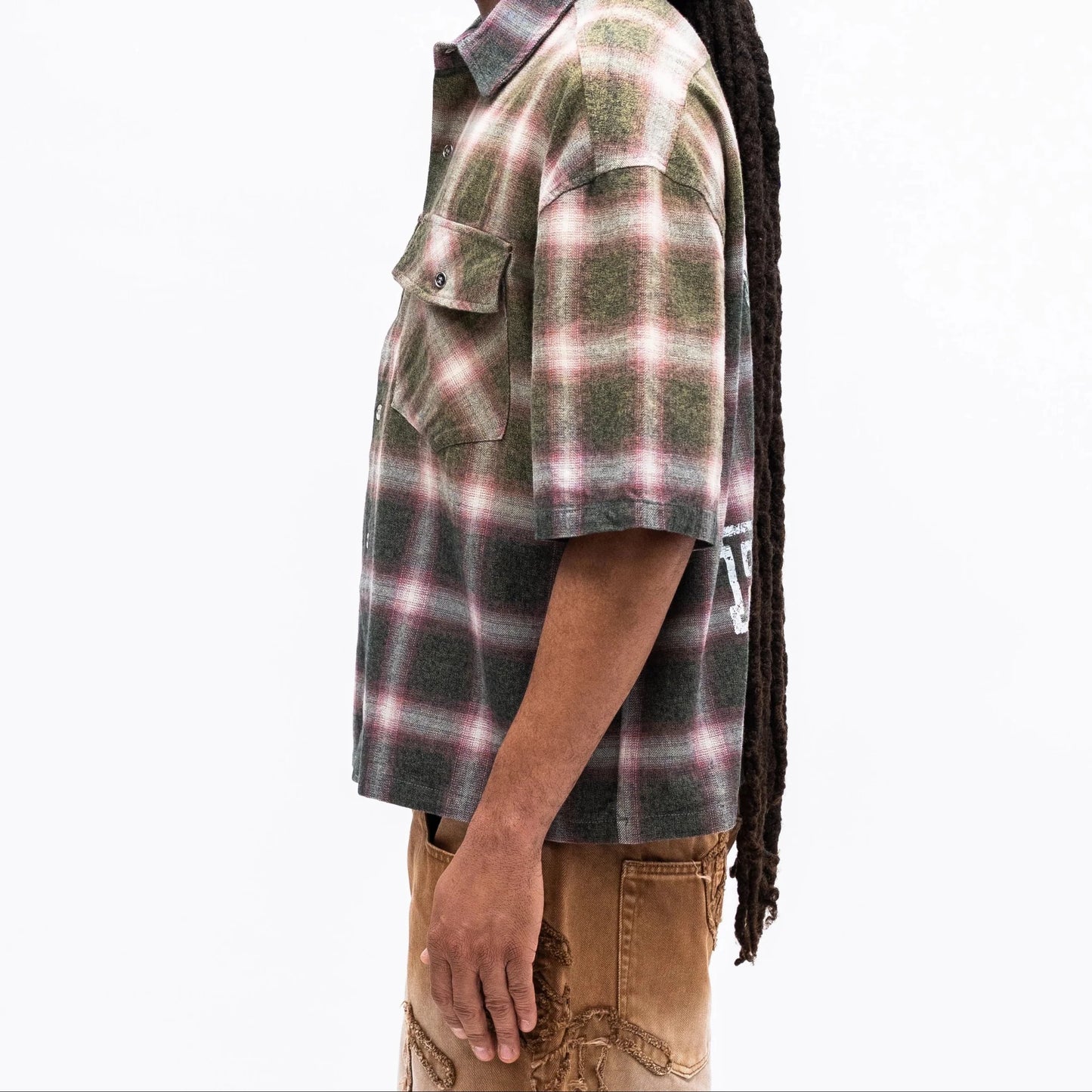Campus Goods Saint Sun Fade Flannel from On Time Fashions – Shirt by Campus Goods, Birmingham AL’s 1 fashion store and premier destination for streetwear, suits, kids fashion, and big & tall
