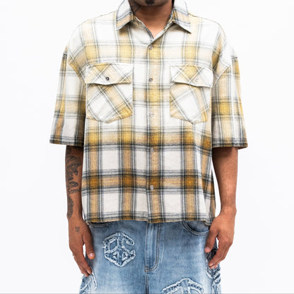 Campus Goods Saint Sun Fade Flannel from On Time Fashions – Shirt by Campus Goods, Birmingham AL’s 1 fashion store and premier destination for streetwear, suits, kids fashion, and big & tall