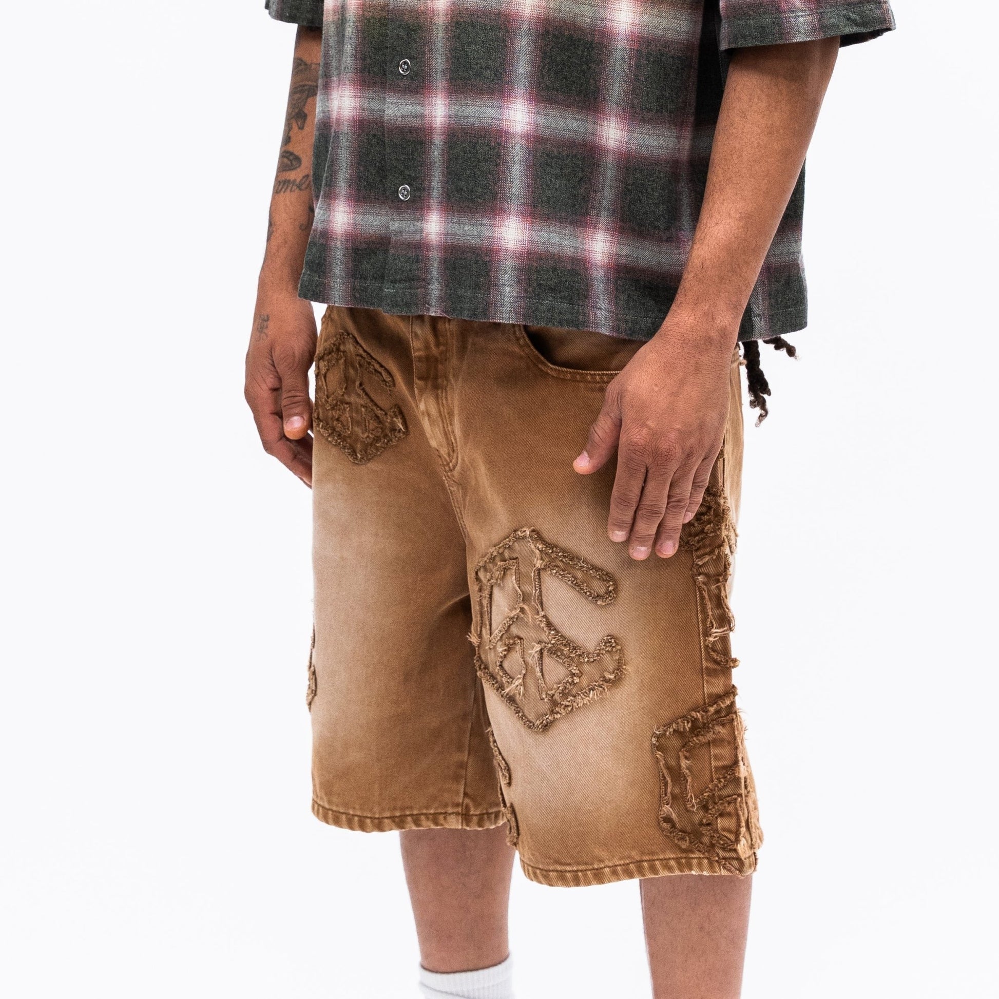 Campus Goods Truce Jorts from On Time Fashions – Shorts by Campus Goods, Birmingham AL’s 1 fashion store and premier destination for streetwear, suits, kids fashion, and big & tall