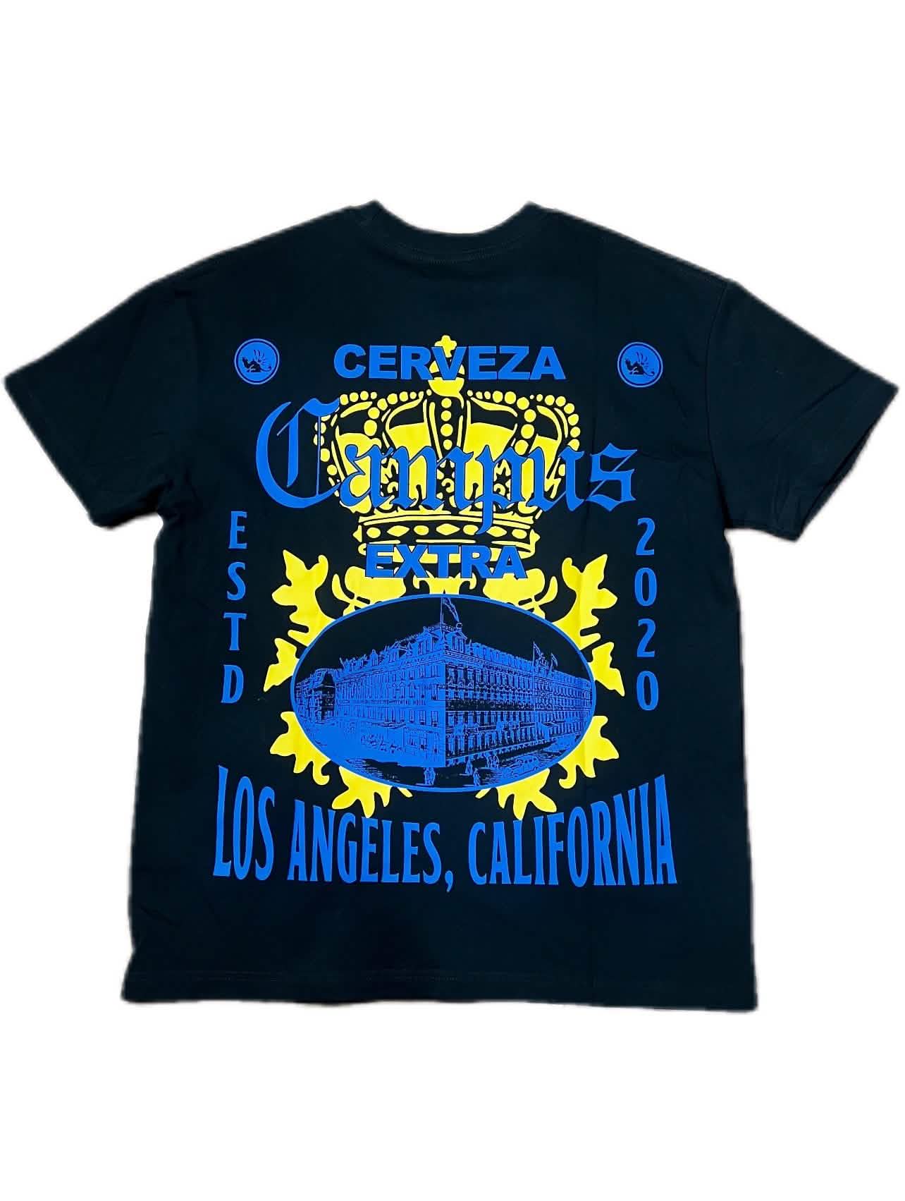 Cerveza Campus graphic tee, Los Angeles fashion, trendy streetwear available online or in-store.