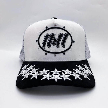 Cap Dealers Diamond 11:11 Trucker Hat from On Time Fashions – Fitted Caps & Snapbacks by Str8 Drop, Birmingham AL’s 1 fashion store and premier destination for streetwear, suits, kids fashion, and big & tall