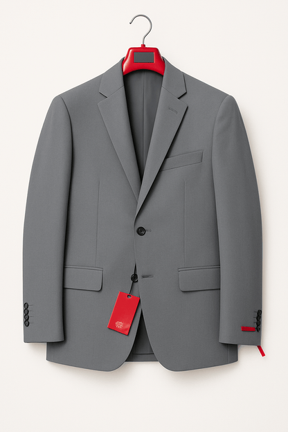 Celine By Statement solid grey suit for Birmingham weddings, shop online or pick up in-store for elegant style.