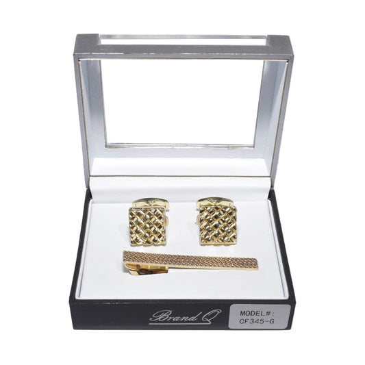 Brand Q Cufflinks and Tie Clip – CF345