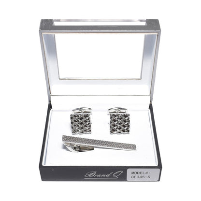 Brand Q Cufflinks and Tie Clip – CF345
