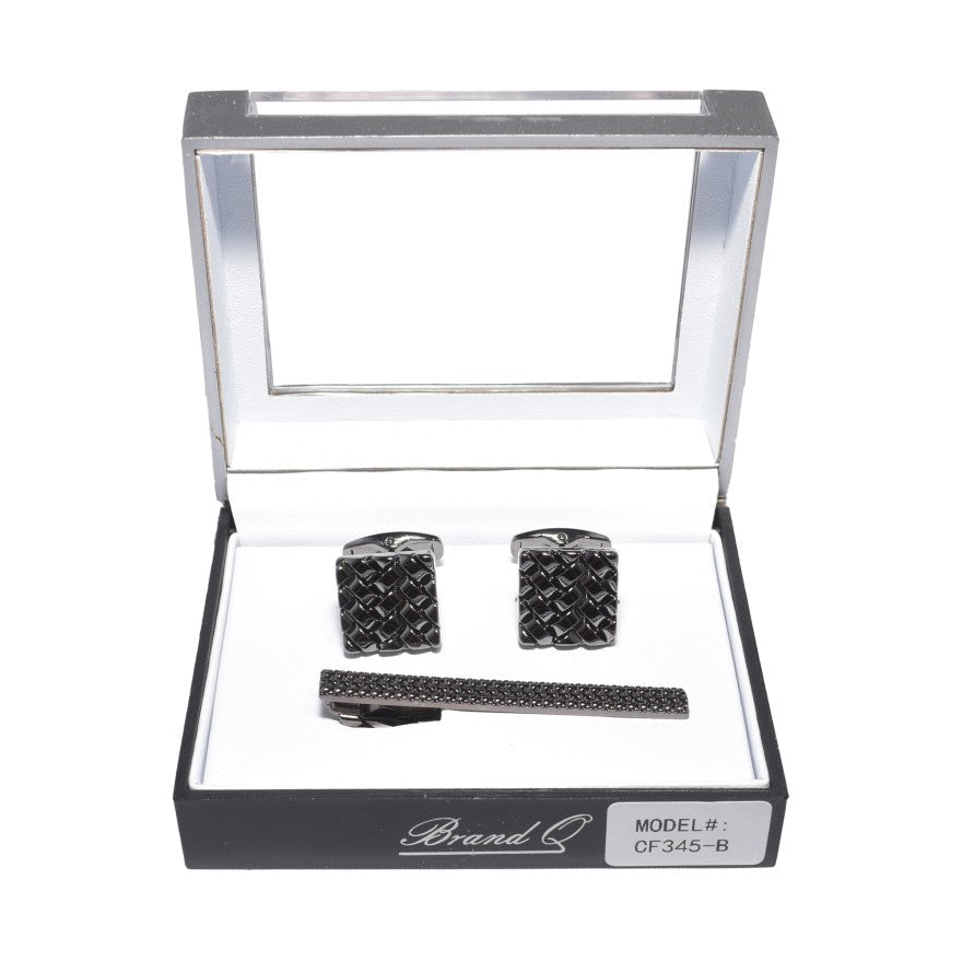 Brand Q Cufflinks and Tie Clip – CF345