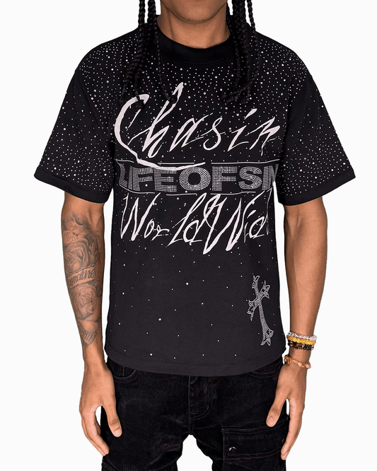 Chasin Worldwide Life of Sin Tee from On Time Fashions – Tee by On Time Fashions , Birmingham AL’s 1 fashion store and premier destination for streetwear, suits, kids fashion, and big & tall