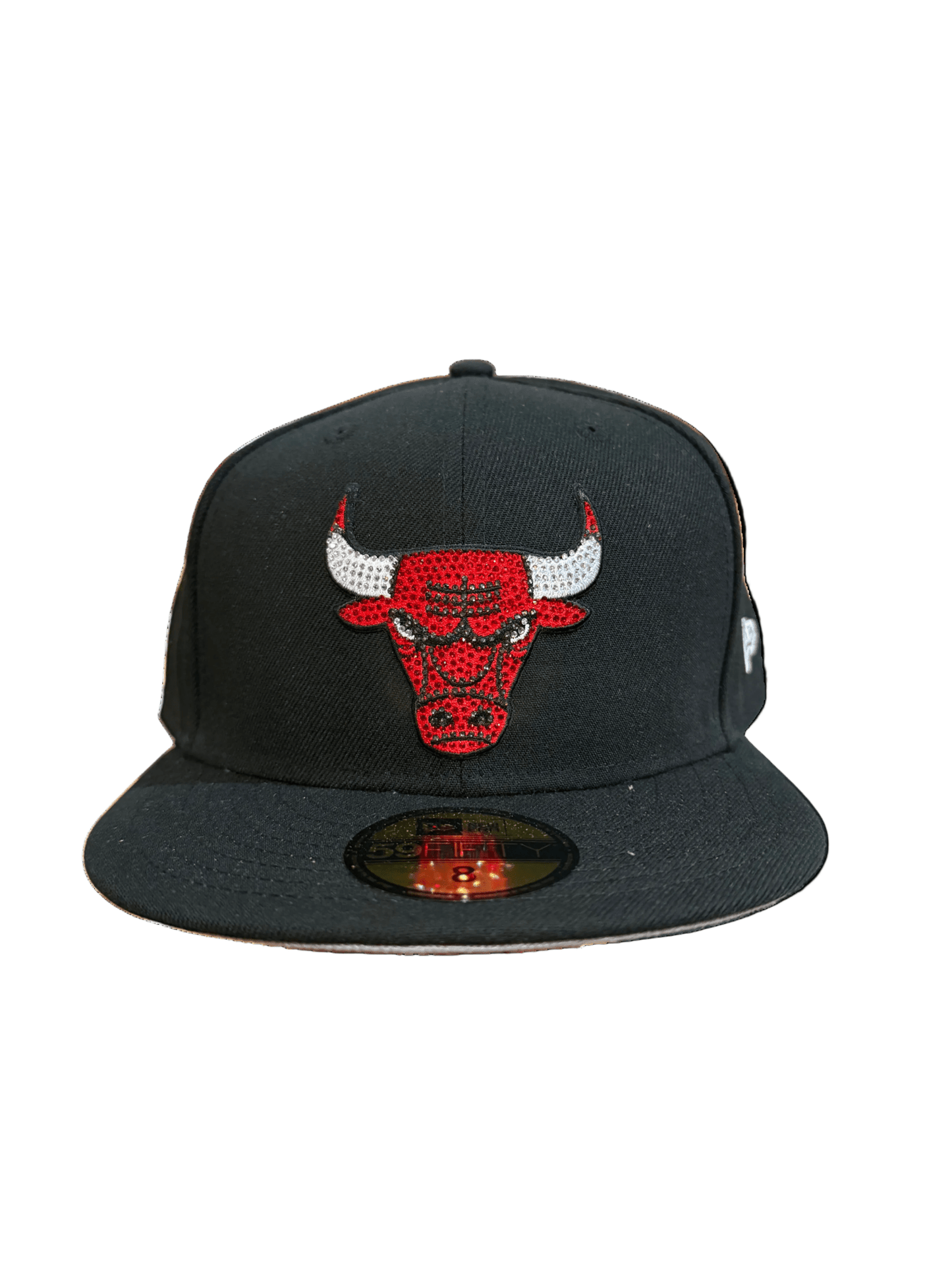Chicago Bulls 59FIFTY Rhinestone Badge Fitted Hat from On Time Fashions – Fitted Hat by New Era, Birmingham AL’s 1 fashion store and premier destination for streetwear, suits, kids fashion, and big & tall